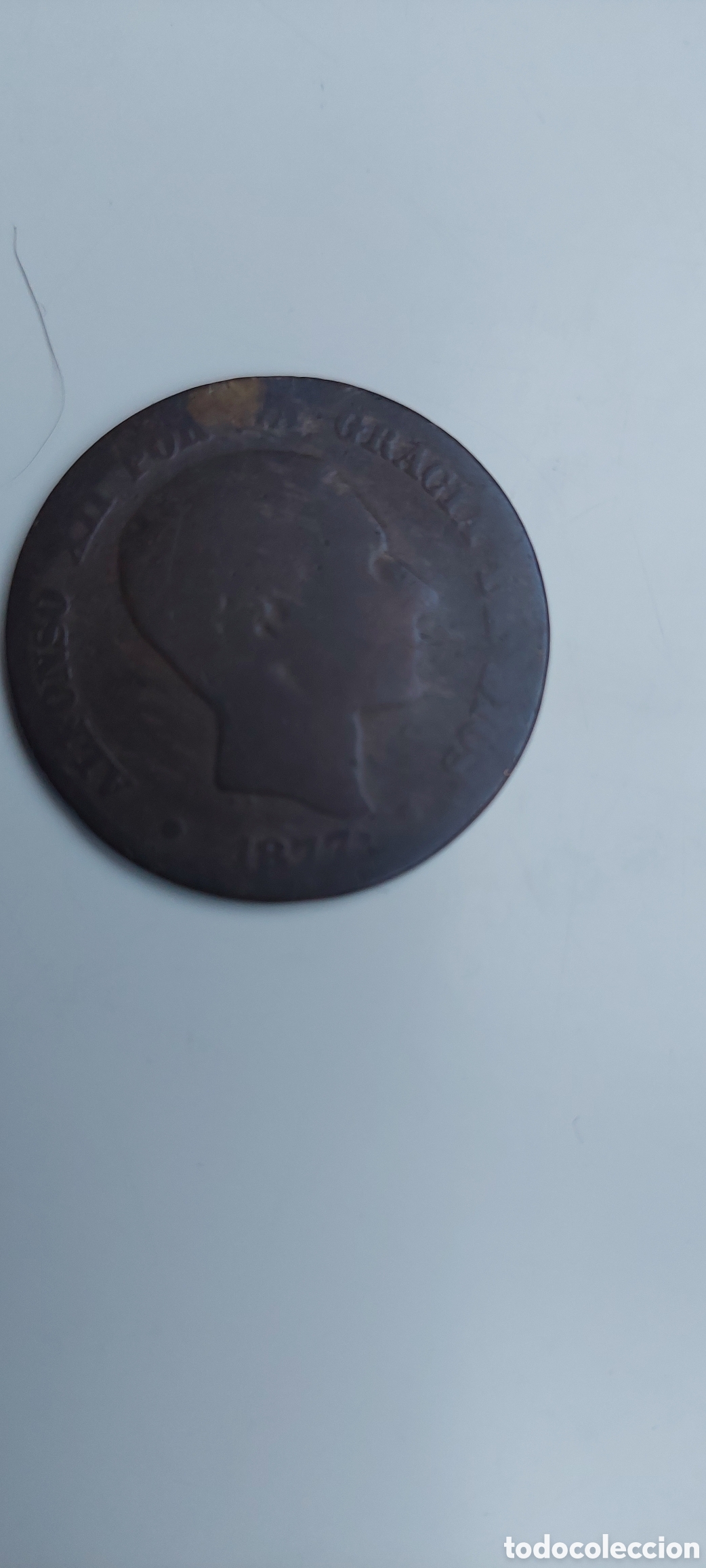 Monedas de Espa&ntilde;a: Alfonso XII 1877,10 Cent. - Foto 1