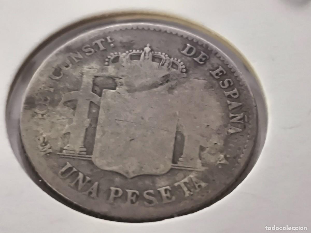 Monedas de Espa&ntilde;a: Moneda Alfonso XIii 1896 - Foto 2