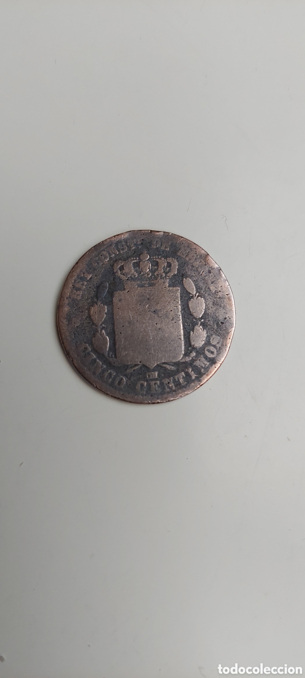 Monedas de Espa&ntilde;a: Alfonso XII 5Cent. 1877 - Foto 2