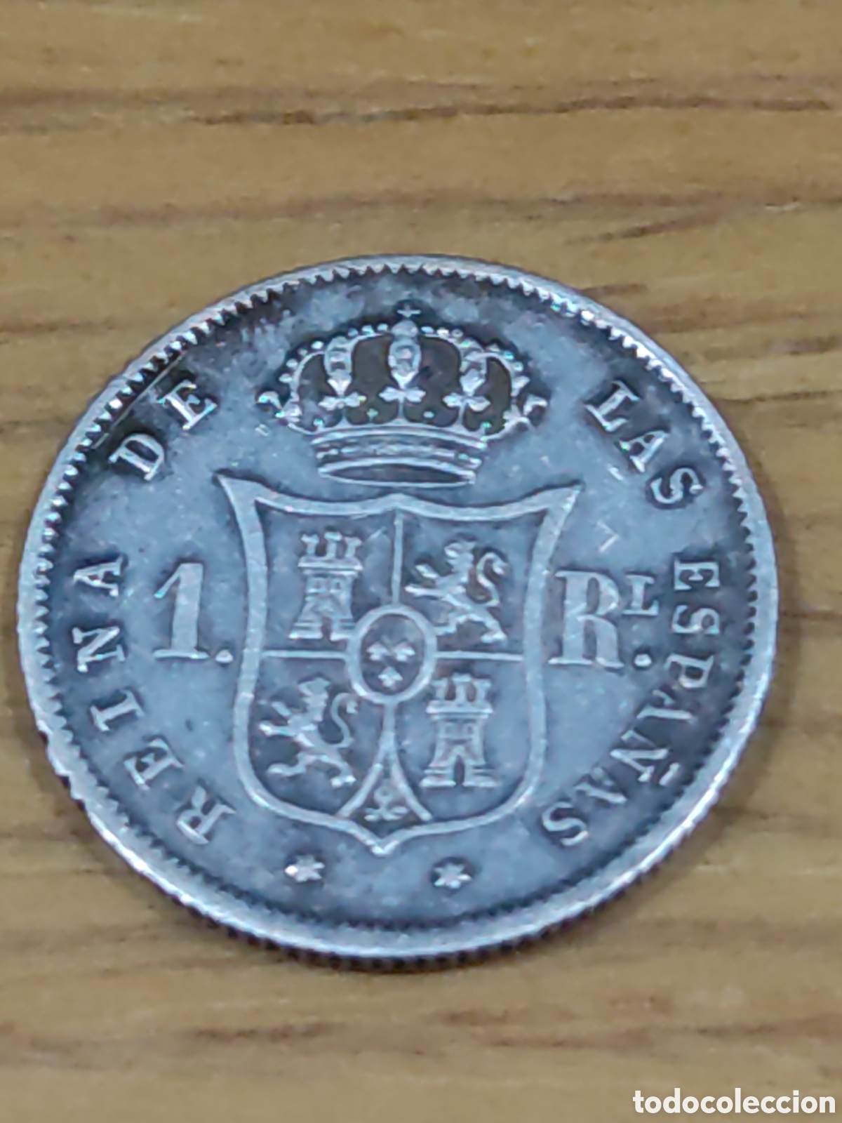 Monedas de Espa&ntilde;a: 1 real 1859 Isabel II - Foto 1
