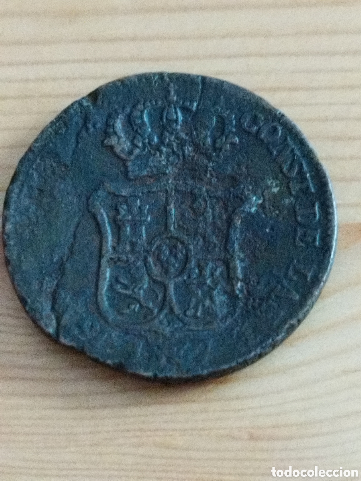 Monedas de Espa&ntilde;a: Catalu&ntilde;a 3 cuartos de 1837 km#126 - Foto 2
