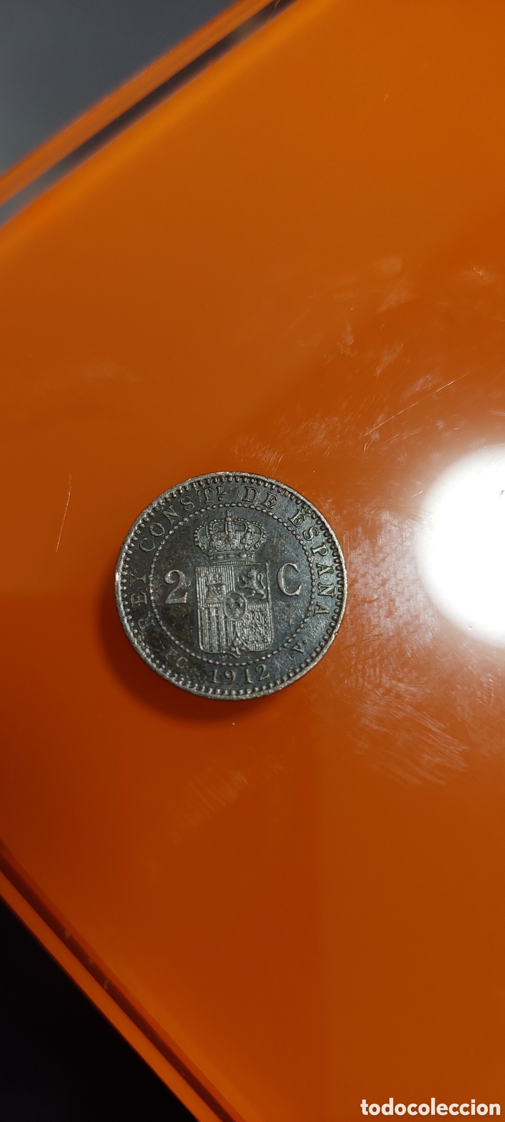 Monedas de Espa&ntilde;a: Alfonso XIII 1912, 2 Cent. - Foto 2