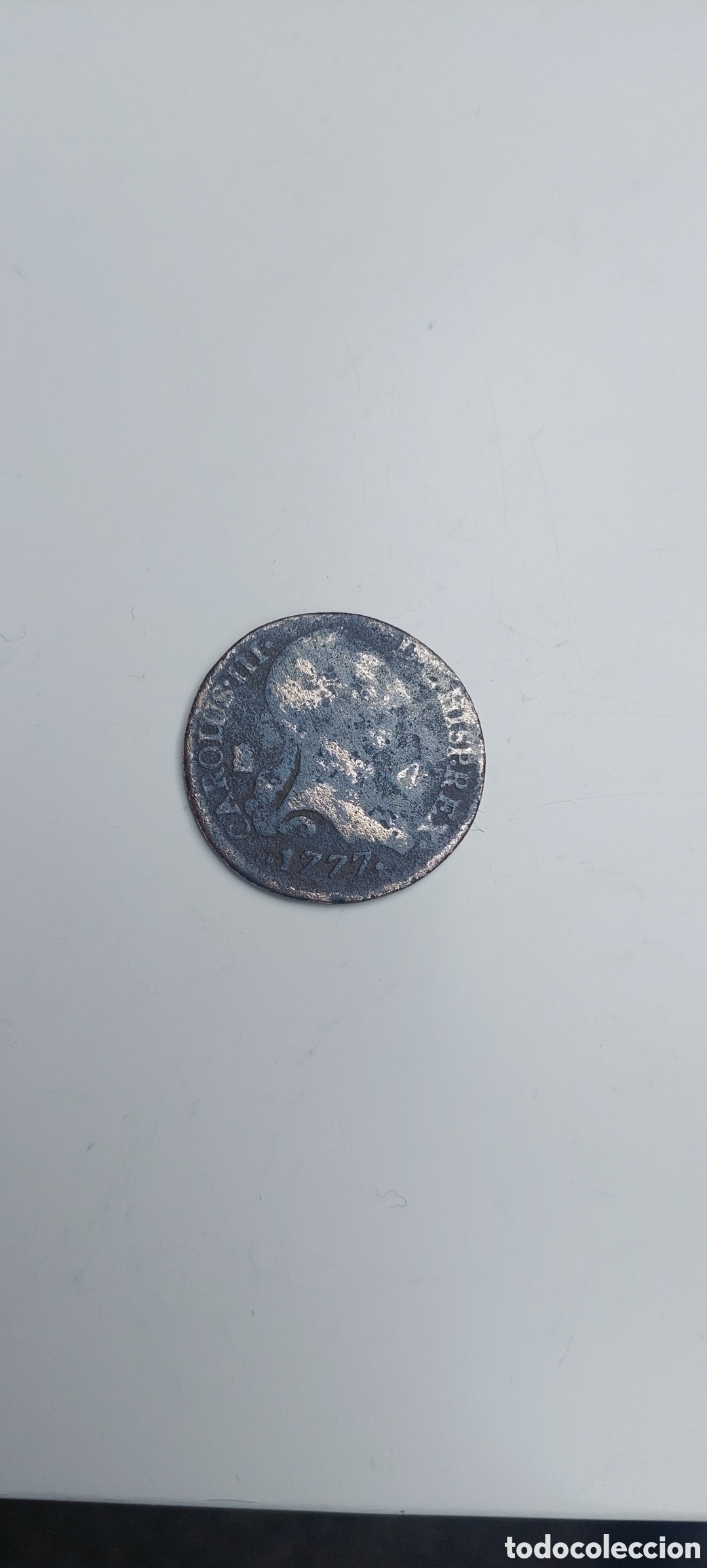 Monedas de Espa&ntilde;a: Carlos III 1777 Hisp.Rex. - Foto 1