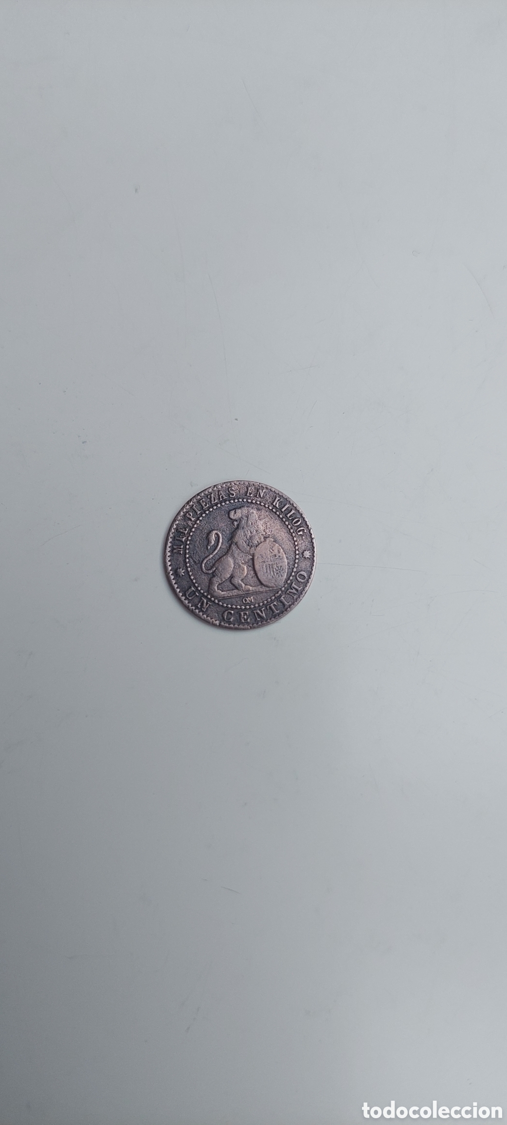 Monedas de Espa&ntilde;a: Un Centimo 1870 Espa&ntilde;a - Foto 2