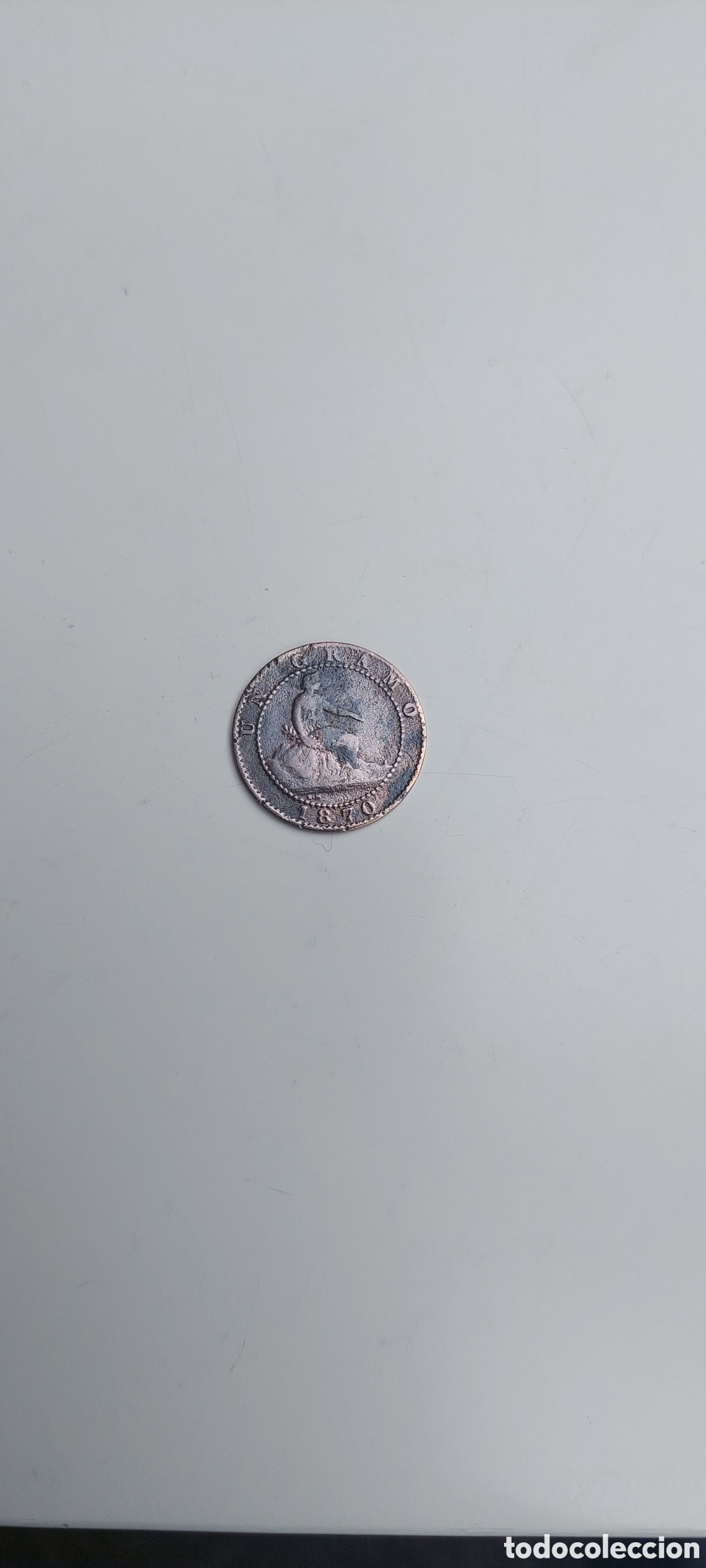 Monedas de Espa&ntilde;a: Un Centimo 1870 Espa&ntilde;a - Foto 1