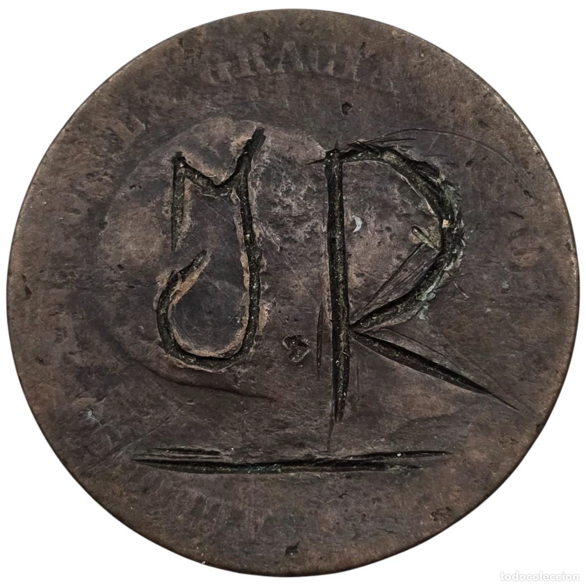 Monedas de Espa&ntilde;a: ESPA&Ntilde;A. 10 CENTIMOS GOBIERNO PROVISIONAL CON GRAFFITI. - Foto 1