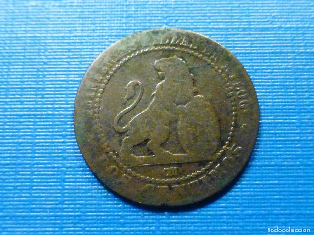 Monedas de Espa&ntilde;a: 2 C&eacute;ntimos, A&ntilde;o 1870, Cobre - Gobierno provisional - - Foto 2