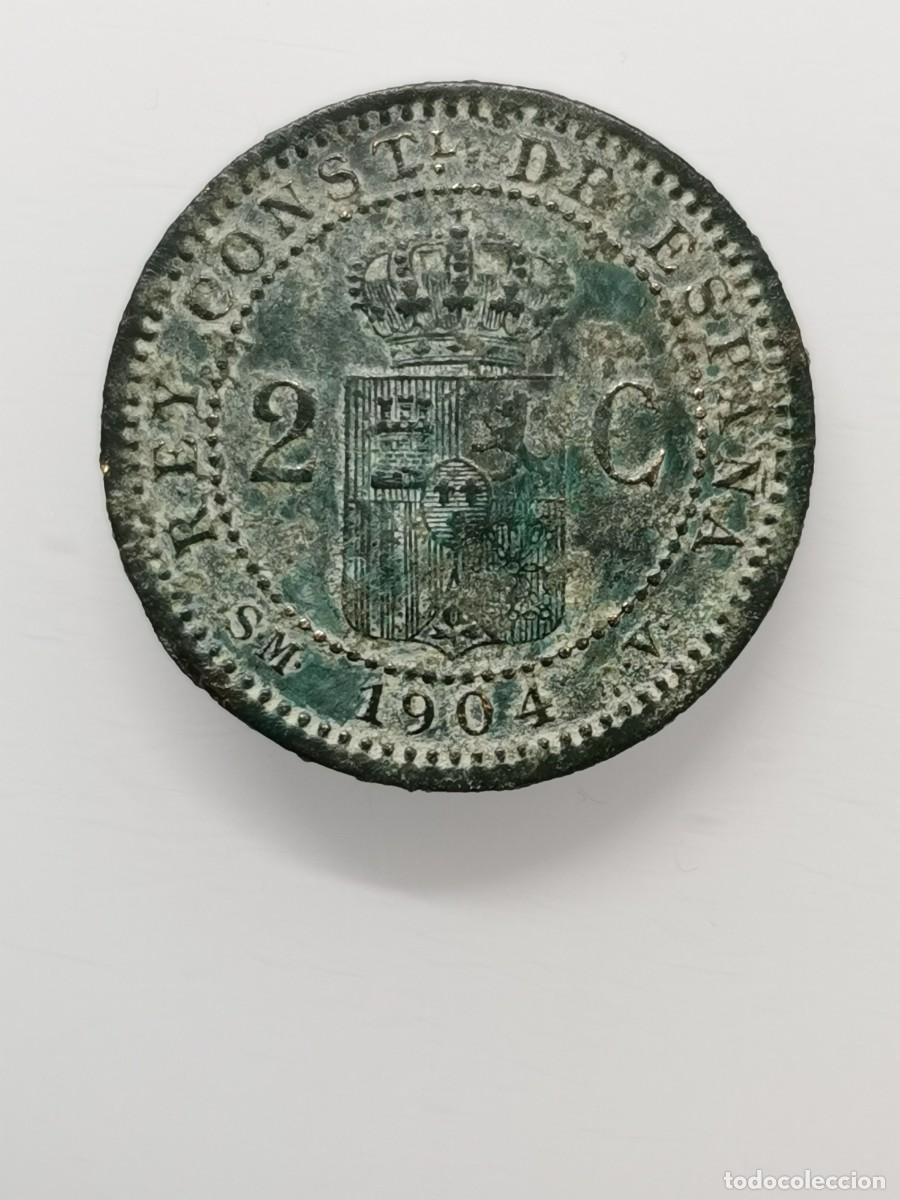 Monedas de Espa&ntilde;a: Alfonso XIII 2 C&eacute;ntimos 1904-04 SM V - Foto 6