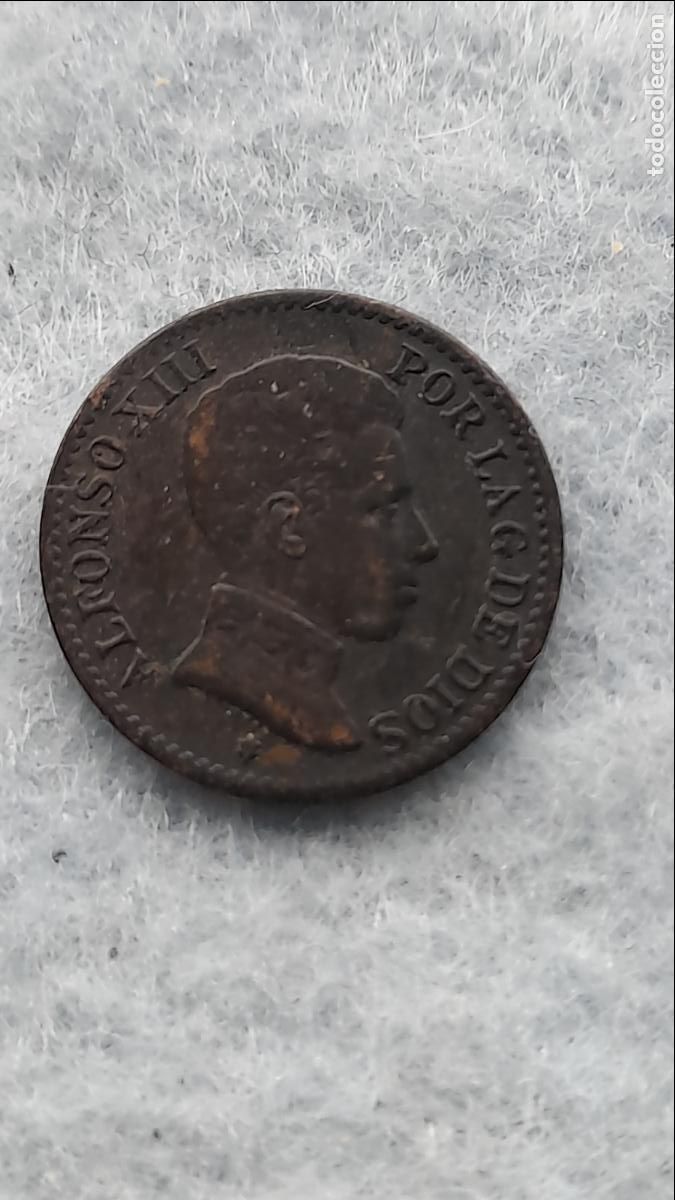 Monedas de Espa&ntilde;a: Alfonso XIII. 1 C&eacute;ntimo. A&ntilde;o 1906. S.L - V. - Foto 1