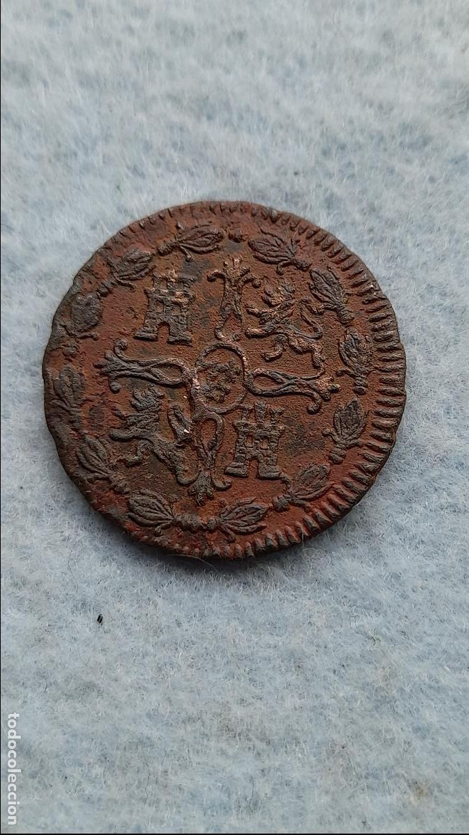 Monedas de Espa&ntilde;a: Fernando VII. 8 Maraved&iacute;s. A&ntilde;o 1815. Ceca de Jubia. - Foto 2