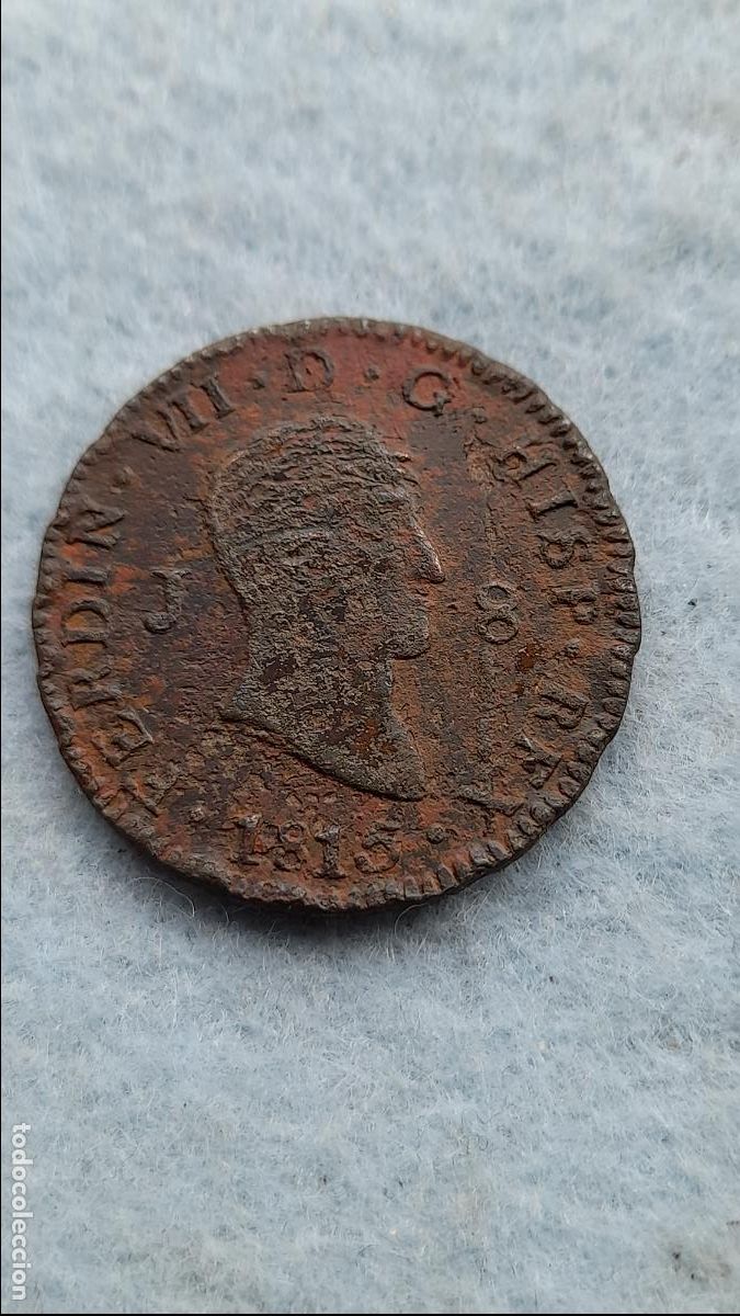Monedas de Espa&ntilde;a: Fernando VII. 8 Maraved&iacute;s. A&ntilde;o 1815. Ceca de Jubia. - Foto 1