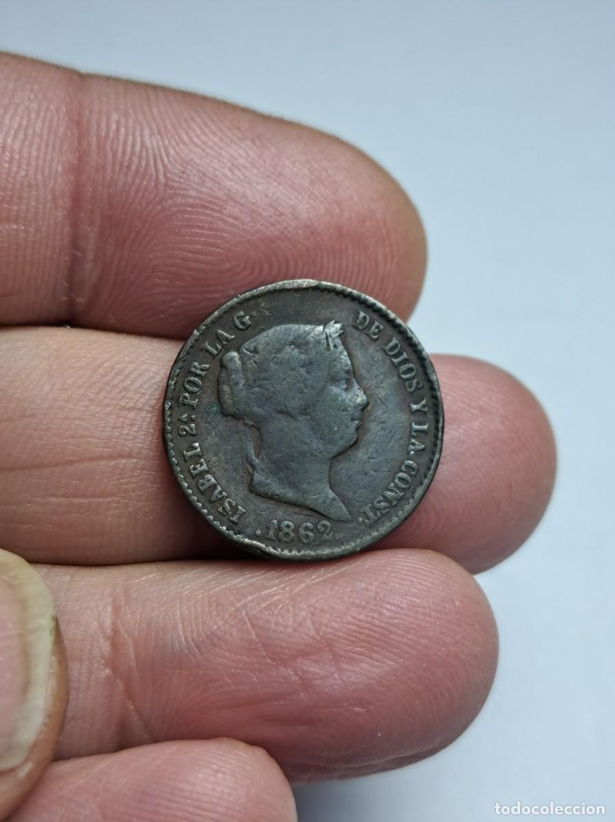 Monedas de Espa&ntilde;a: NT/ ISABEL II 10 CENTIMOS DE REAL 1862 SEGOVIA (E392) - Foto 1