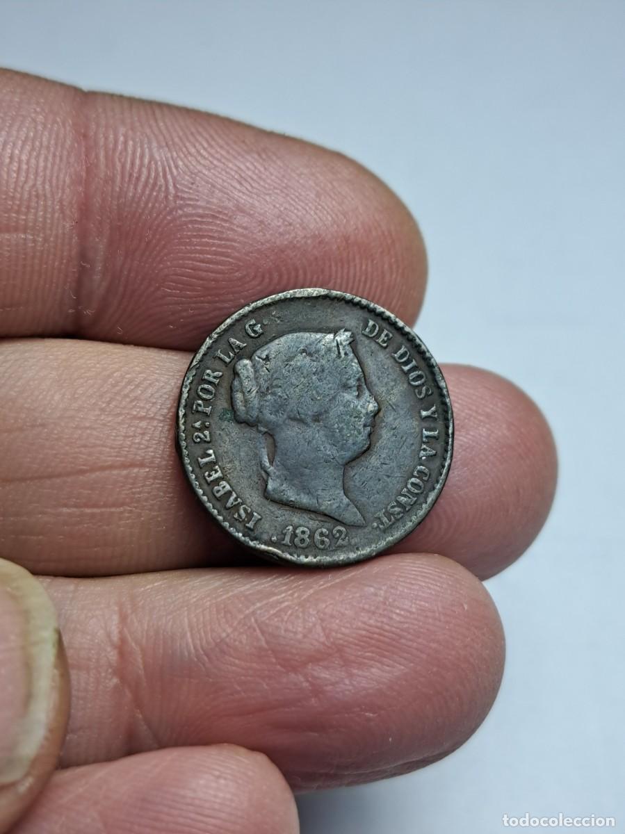 Monedas de Espa&ntilde;a: NT/ ISABEL II 10 CENTIMOS DE REAL 1862 SEGOVIA (E392) - Foto 2