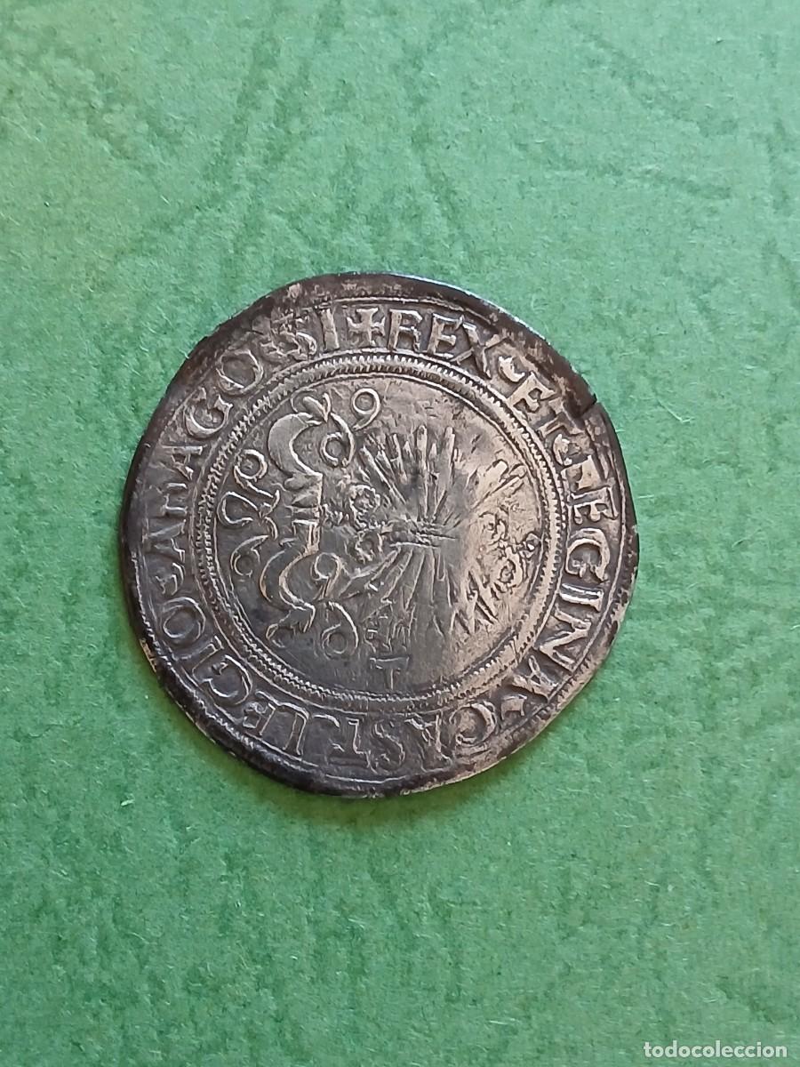 Monedas de Espa&ntilde;a: 1 Real Reyes Catolicos Toledo - Foto 2