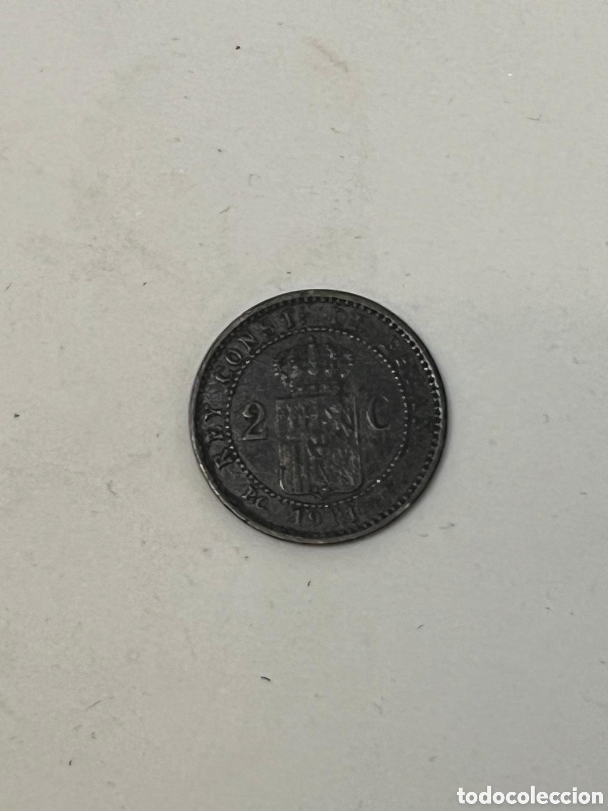 Monedas de Espa&ntilde;a: Moneda Alfonso XIII a&ntilde;o 1911 2 centimos - Foto 1