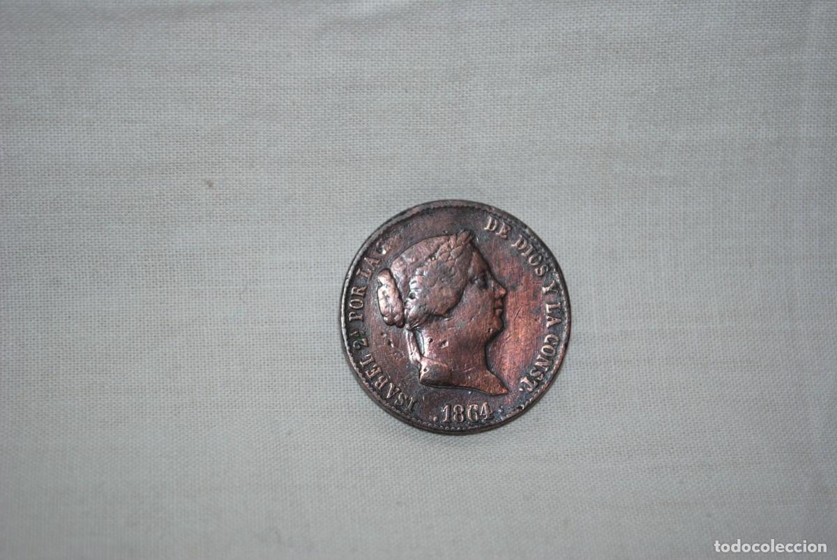 Monedas de Espa&ntilde;a: 25 CENTIMOS DE REAL 1864 , ISABEL II - Foto 1