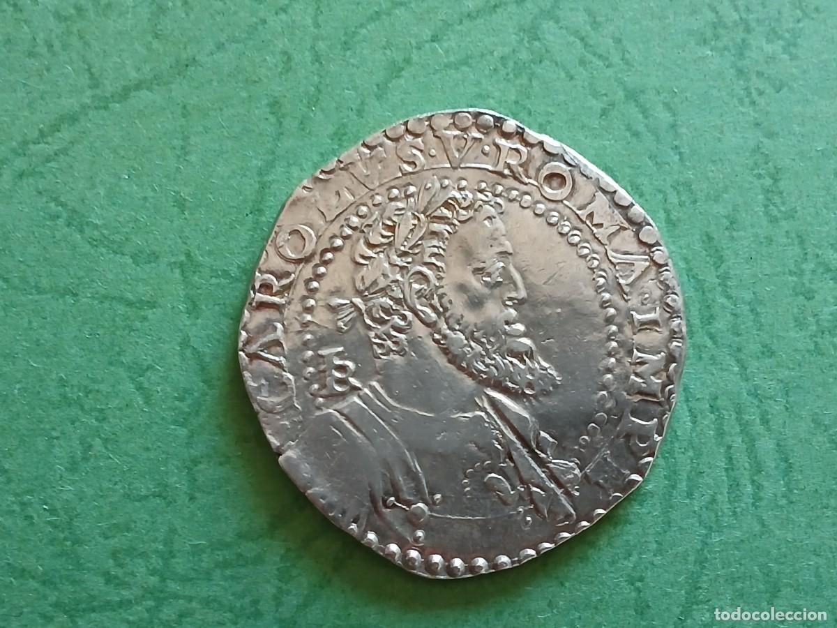 Monedas de Espa&ntilde;a: 1/2 Ducado Carlos I Napoles - Foto 1