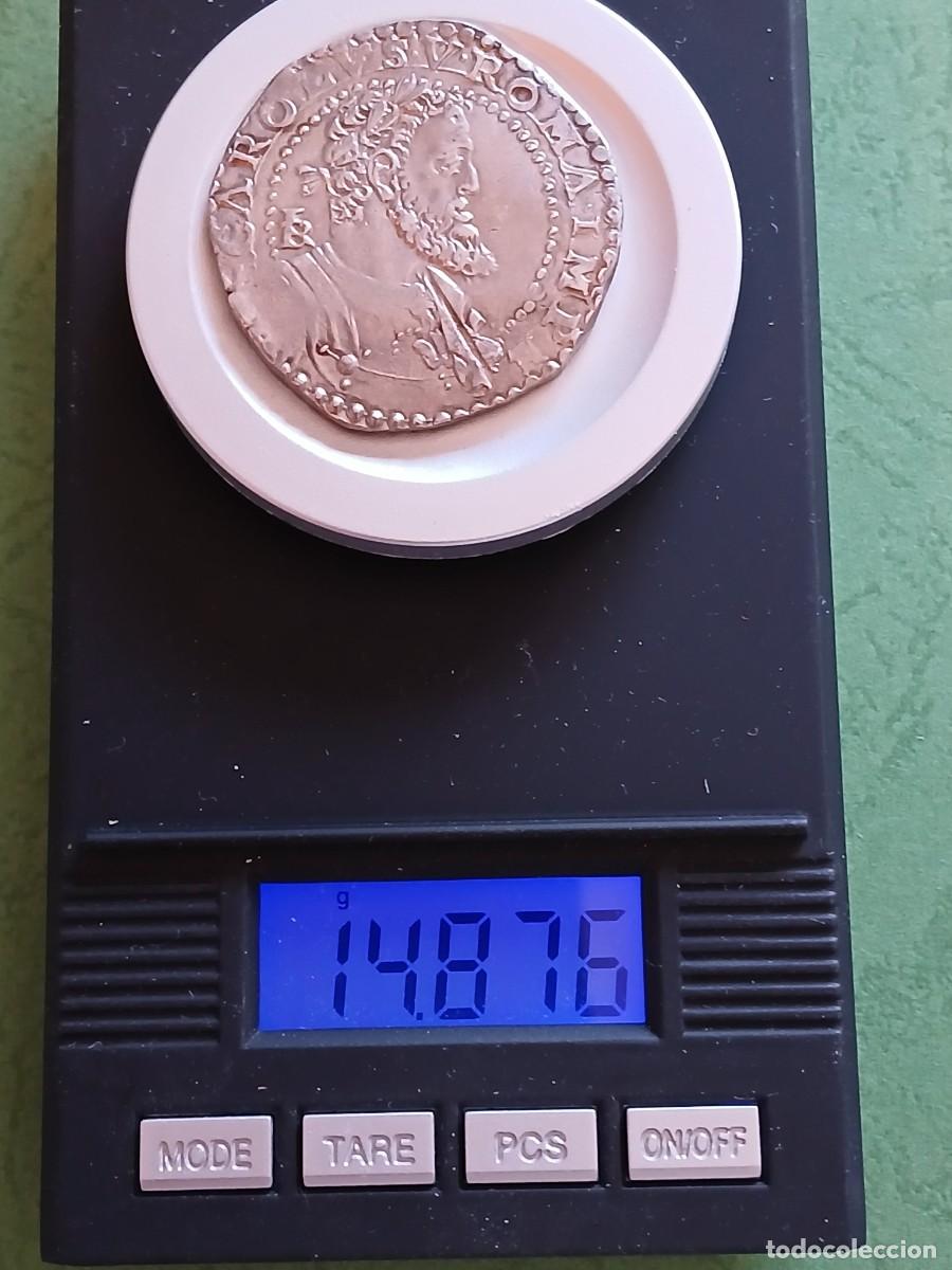 Monedas de Espa&ntilde;a: 1/2 Ducado Carlos I Napoles - Foto 3