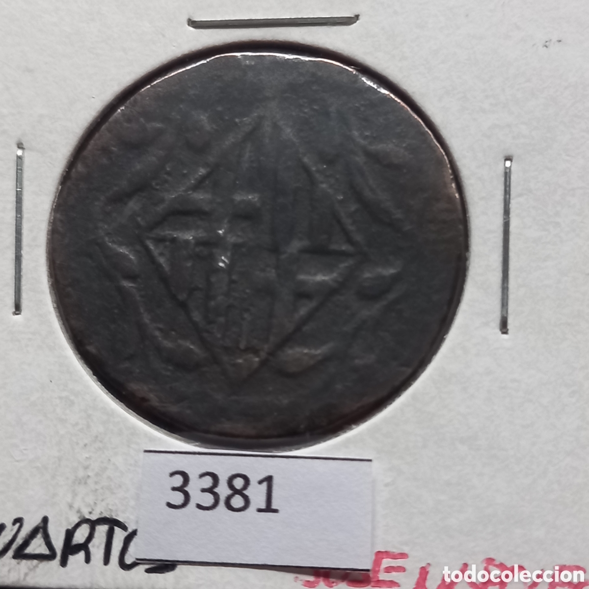 Monedas de Espa&ntilde;a: Espa&ntilde;a 4 quartos 1814 - Foto 2
