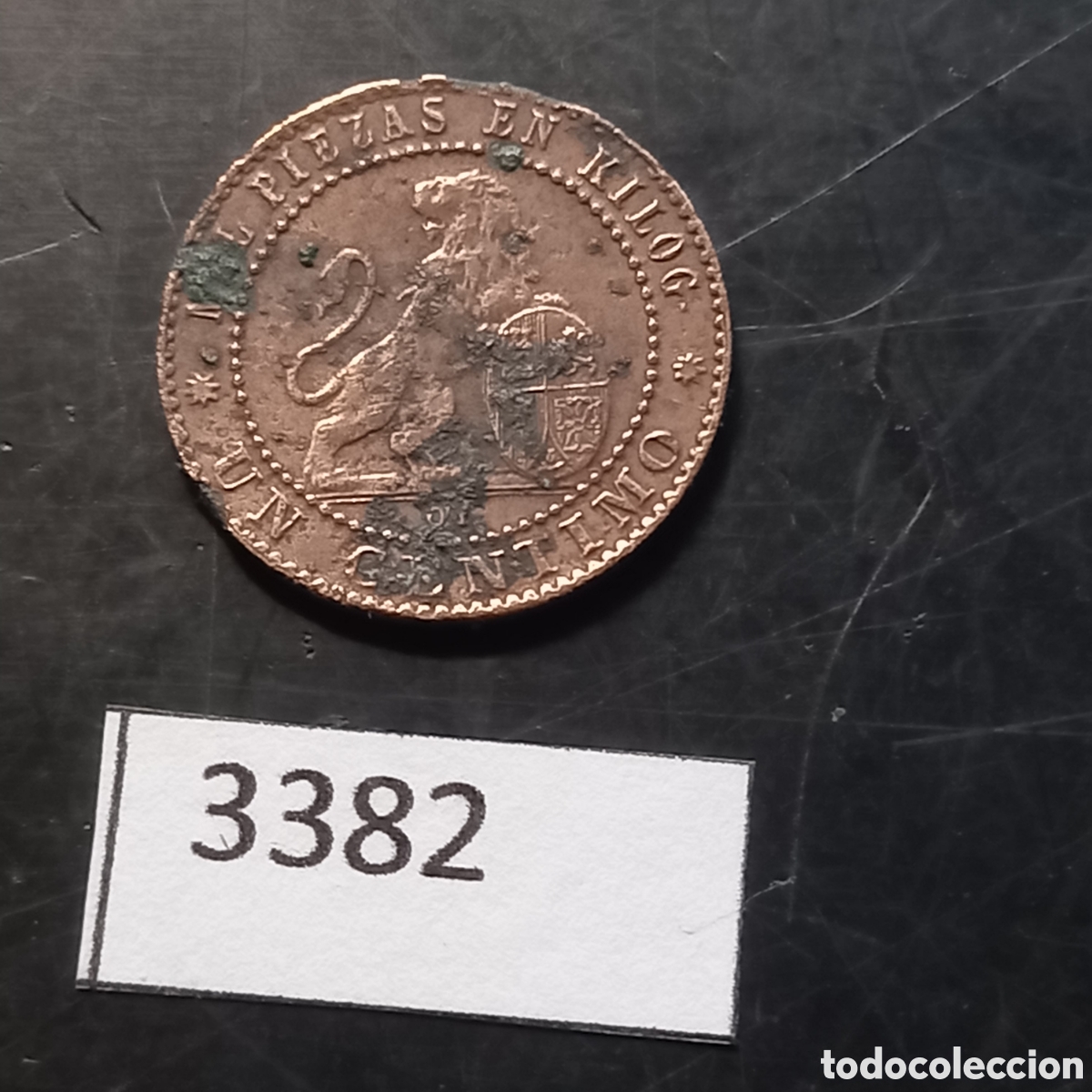 Monedas de Espa&ntilde;a: Espa&ntilde;a 1 c&eacute;ntimo 1870 - Foto 2