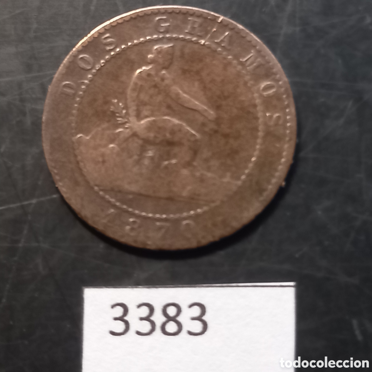 Monedas de Espa&ntilde;a: Espa&ntilde;a 2 c&eacute;ntimos 1870 - Foto 2