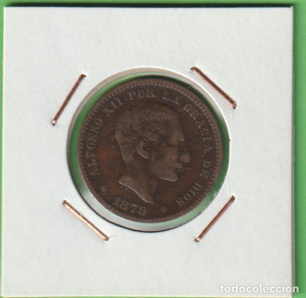 Monedas de Espa&ntilde;a: MONEDAS - ALFONSO XII - 5 C&Eacute;NTIMOS 1879 - PG-19 (BC+) - Foto 1
