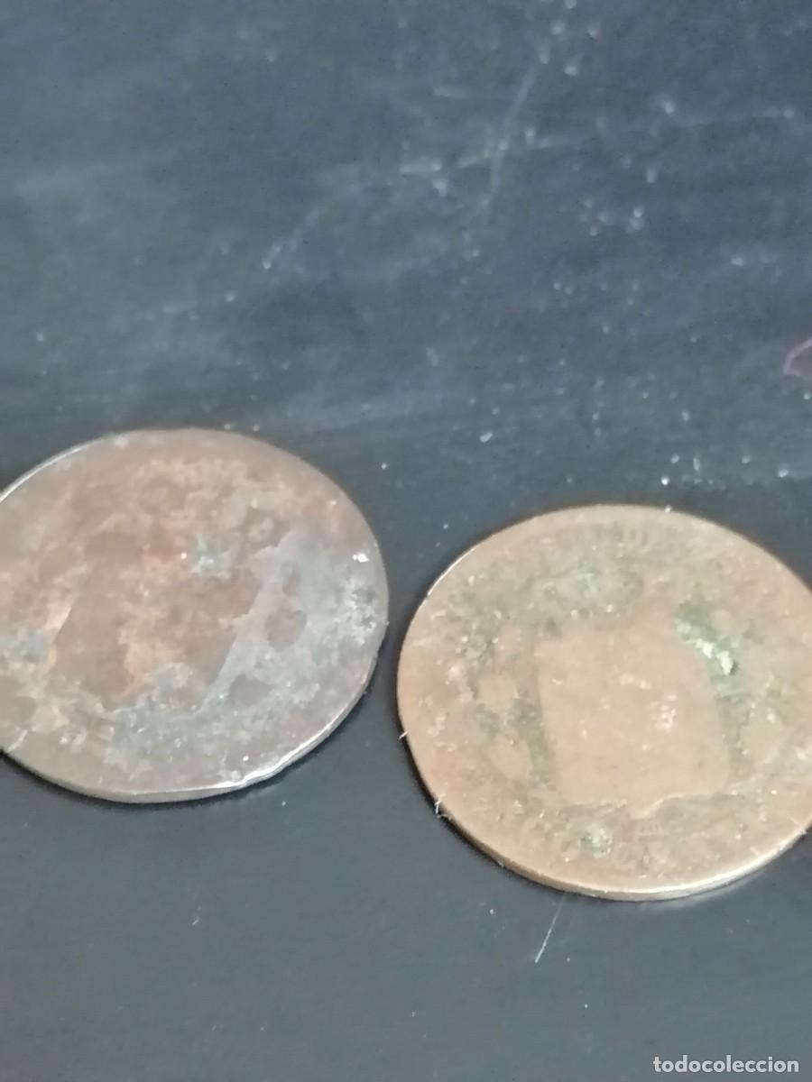 Monedas de Espa&ntilde;a: 2 monedas 1877 de 5 centimos Alfonso XII - Foto 2