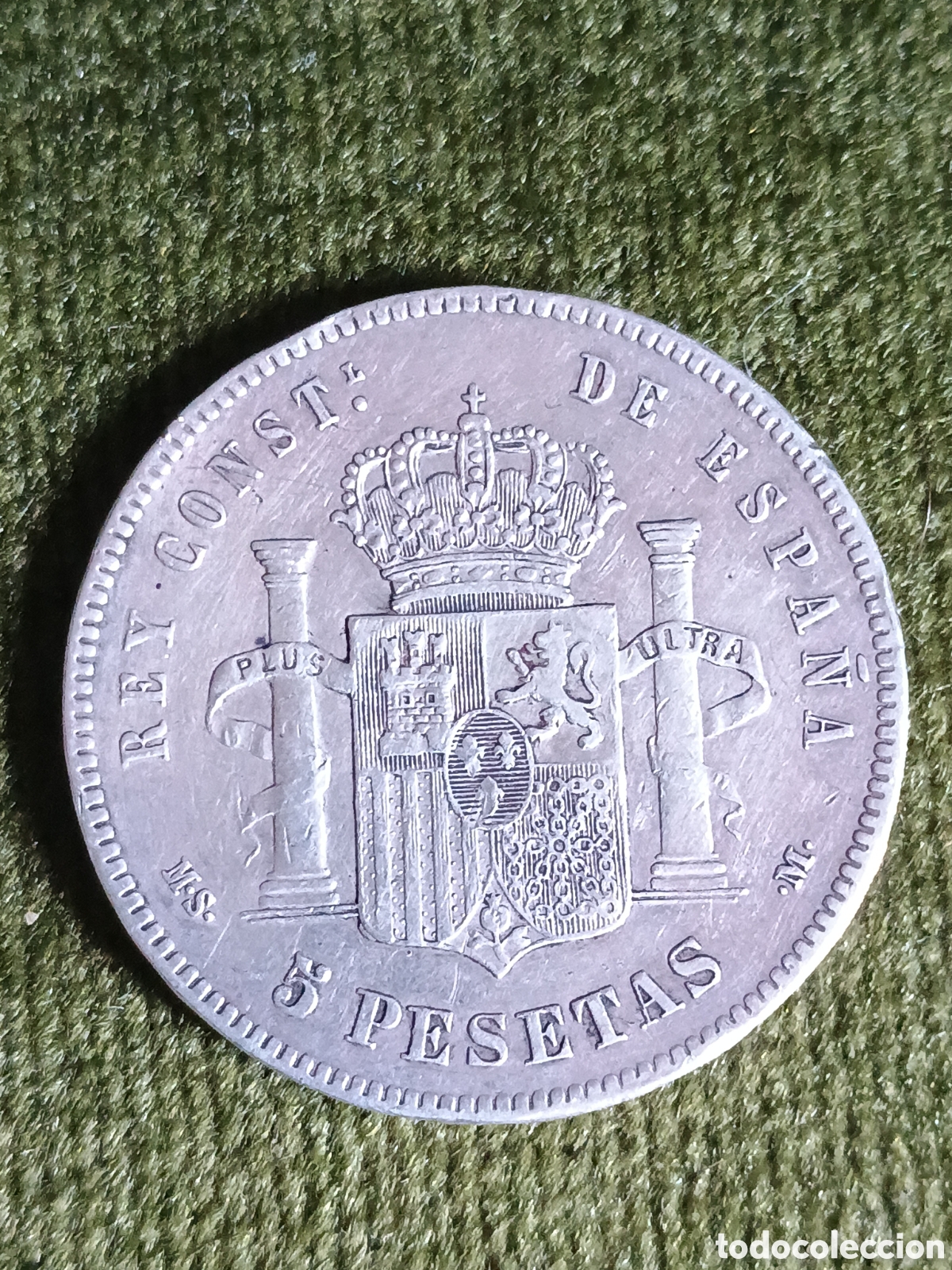 Monedas de Espa&ntilde;a: Alfonso XII 1885 estrella 87 - Foto 3