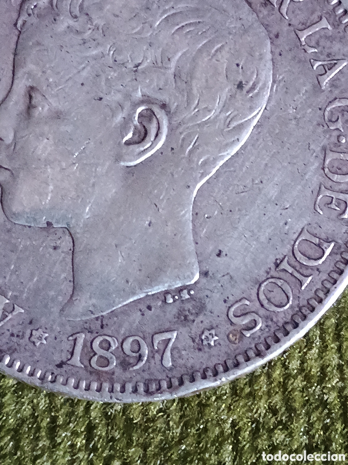 Monedas de Espa&ntilde;a: Alfonso XIII 1897 estrella 97 - Foto 2