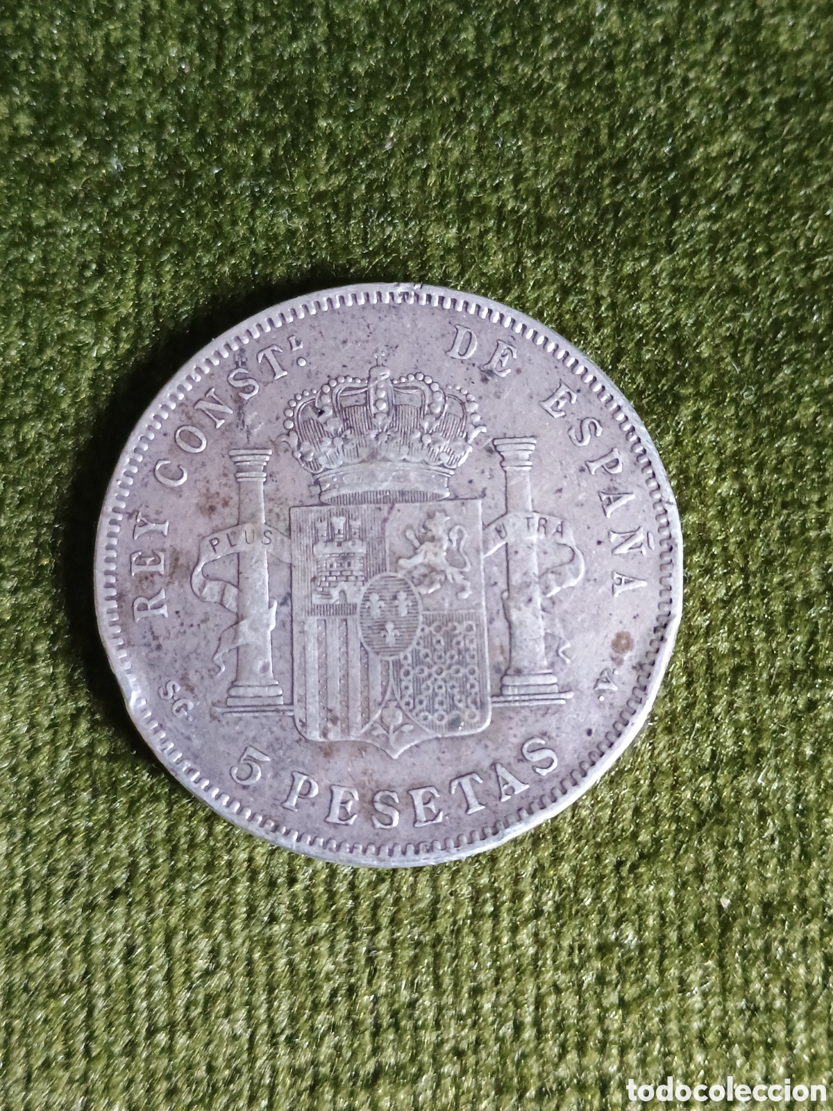 Monedas de Espa&ntilde;a: Alfonso XIII 1897 estrella 97 - Foto 3