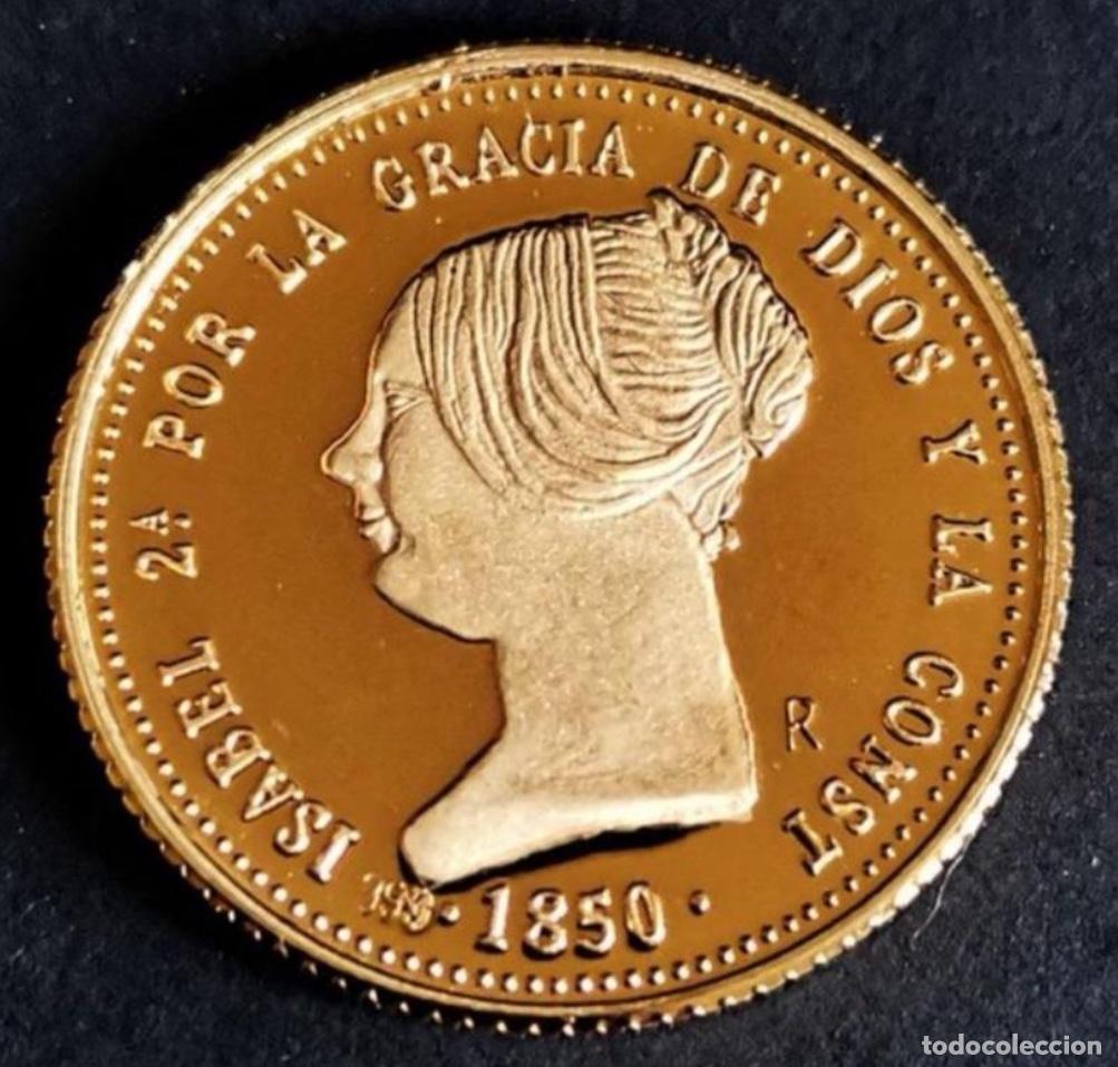 Monedas de Espa&ntilde;a: Dobl&oacute;n oro Isabel II 1850 - Foto 1
