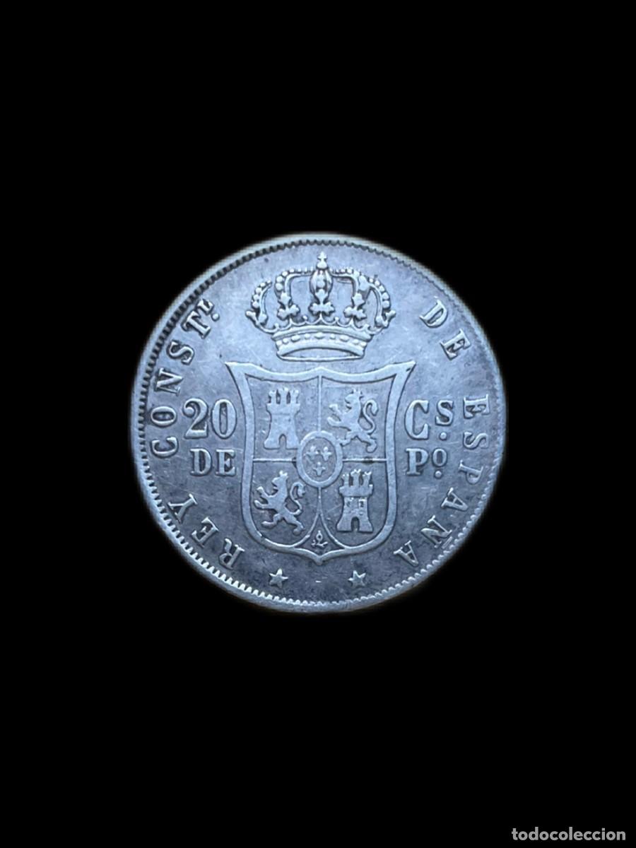 Monedas de Espa&ntilde;a: 20 Centavos de peso Alfonso XII - Foto 2