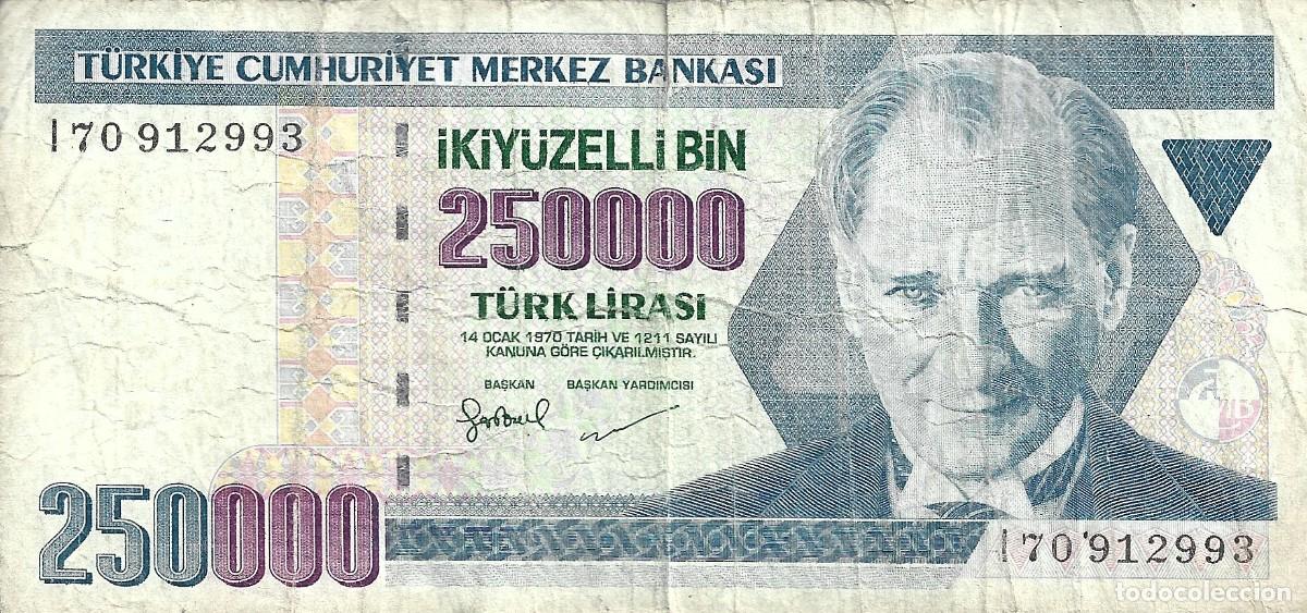Monedas de Espa&ntilde;a: BILLETE DE TURQUIA EL QUE VES - Foto 1