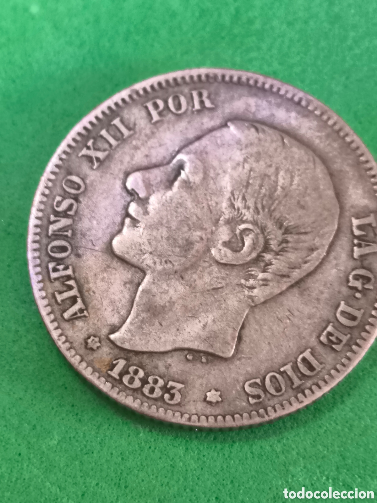 Monedas de Espa&ntilde;a: 2 pesetas plata Alfonso XII 1883 - Foto 1