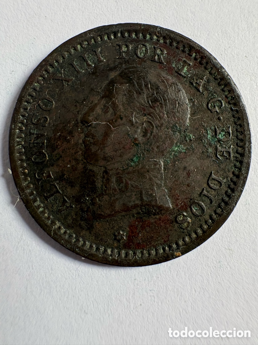 Monedas de Espa&ntilde;a: Moneda 2 c&eacute;ntimos 1912, Alfonso XIII (A2) - Foto 2