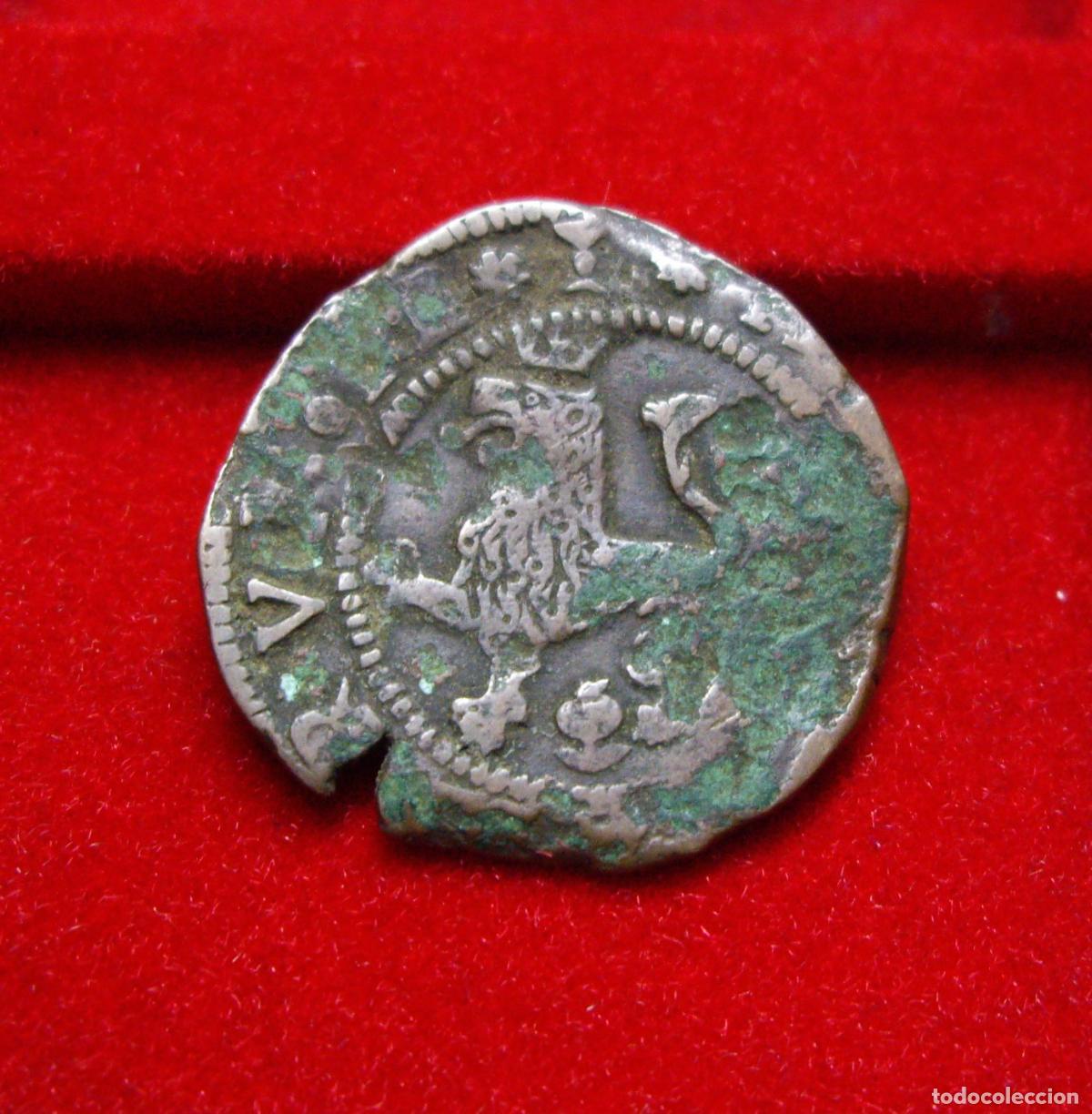 Monedas de Espa&ntilde;a: FELIPE II - 2 MARAVEDIS de CUENCA - Foto 2