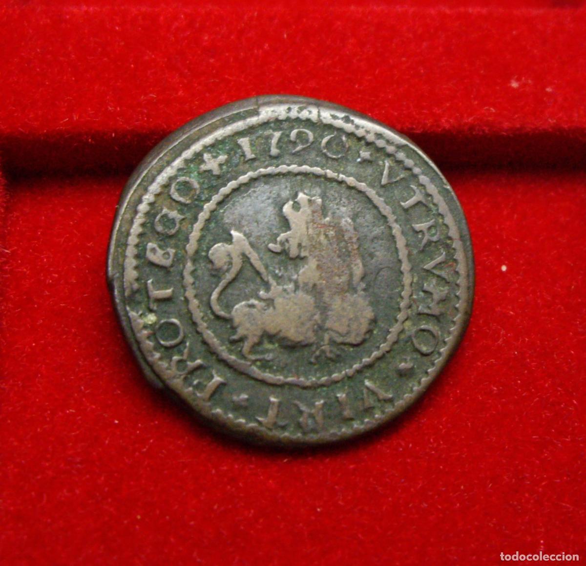 Monedas de Espa&ntilde;a: FELIPE V - 2 MARAVEDIS de BURGOS 1720 - Foto 2