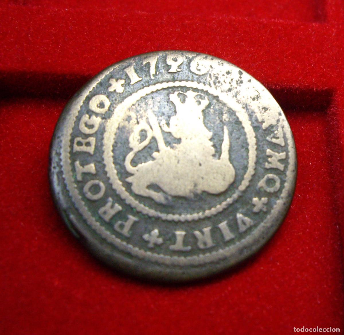 Monedas de Espa&ntilde;a: FELIPE V - 4 MARAVEDIS de BURGOS 1720 - Foto 2