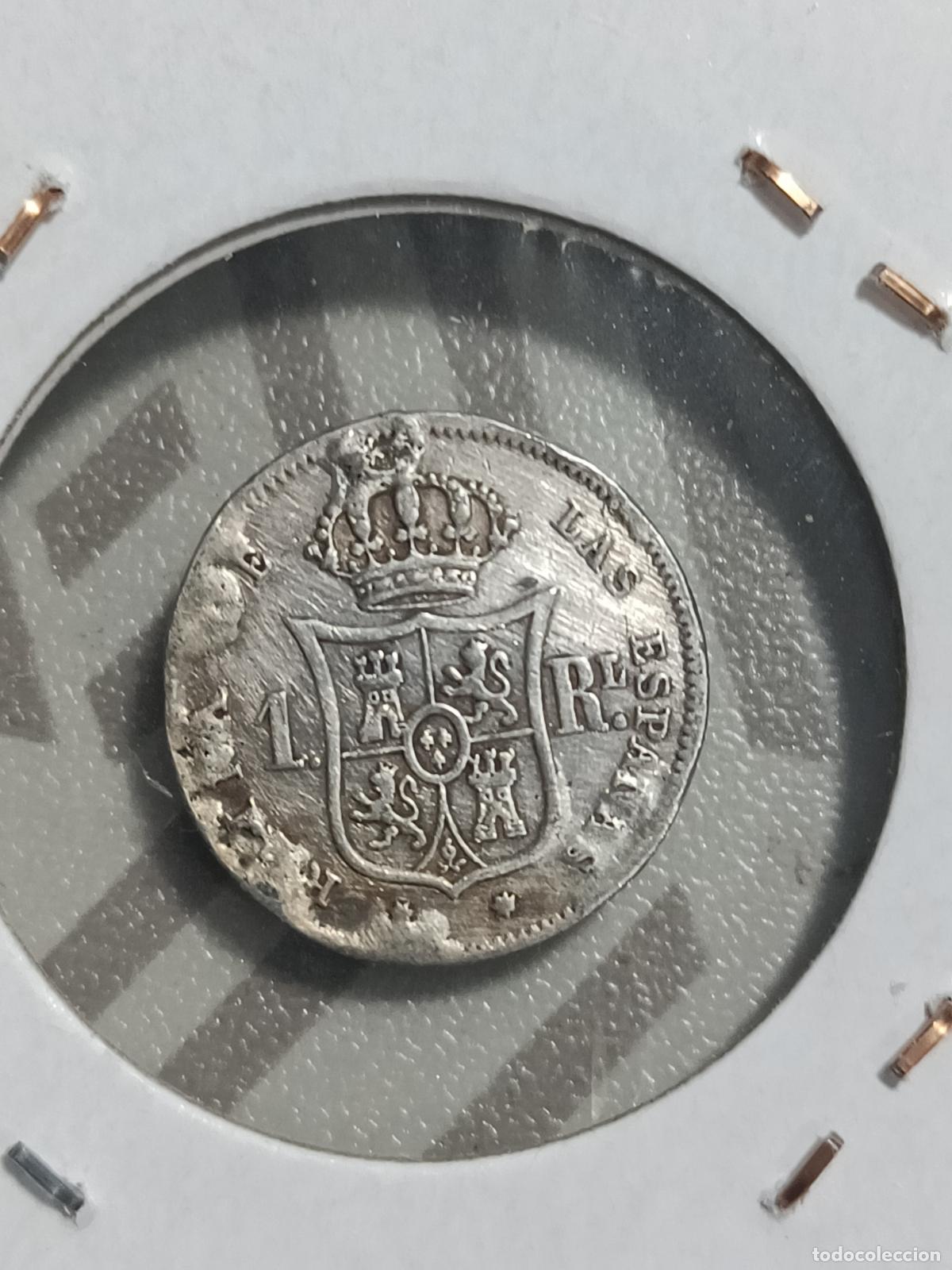 Monedas de Espa&ntilde;a: Moneda real de Isabel II - Foto 2
