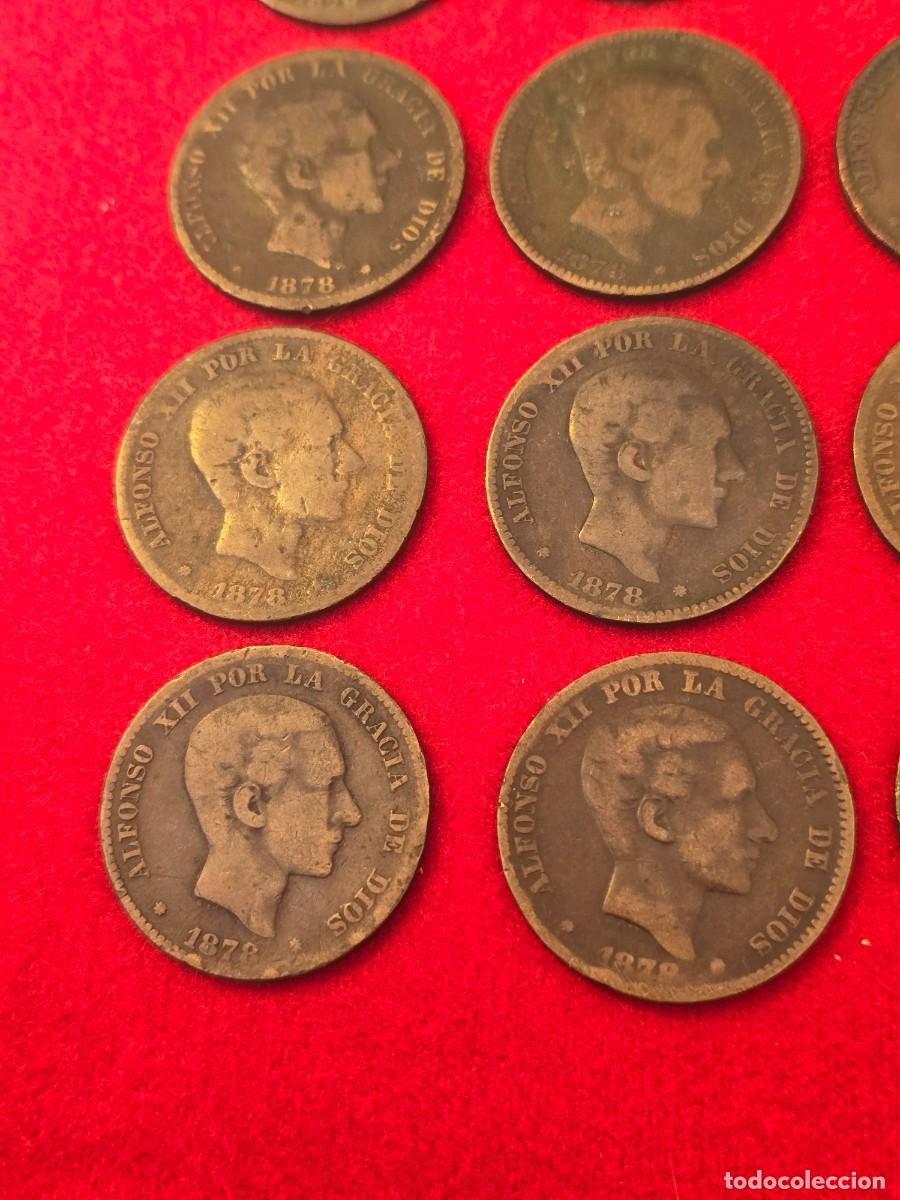 Monedas de Espa&ntilde;a: LOTE 16 MONEDAS DIEZ CENTIMOS 1878 - Foto 3