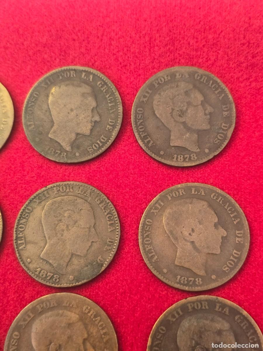 Monedas de Espa&ntilde;a: LOTE 16 MONEDAS DIEZ CENTIMOS 1878 - Foto 4