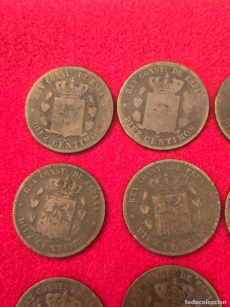 Monedas de Espa&ntilde;a: LOTE 16 MONEDAS DIEZ CENTIMOS 1878 - Foto 7
