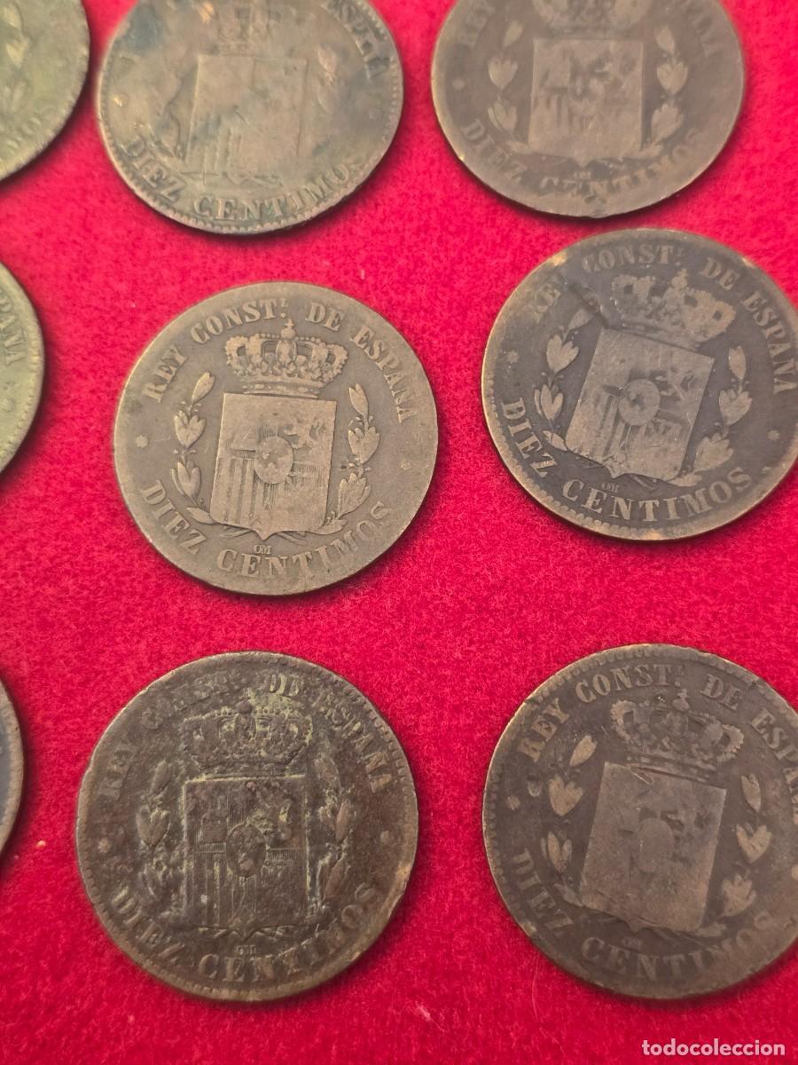 Monedas de Espa&ntilde;a: LOTE 16 MONEDAS DIEZ CENTIMOS 1878 - Foto 10