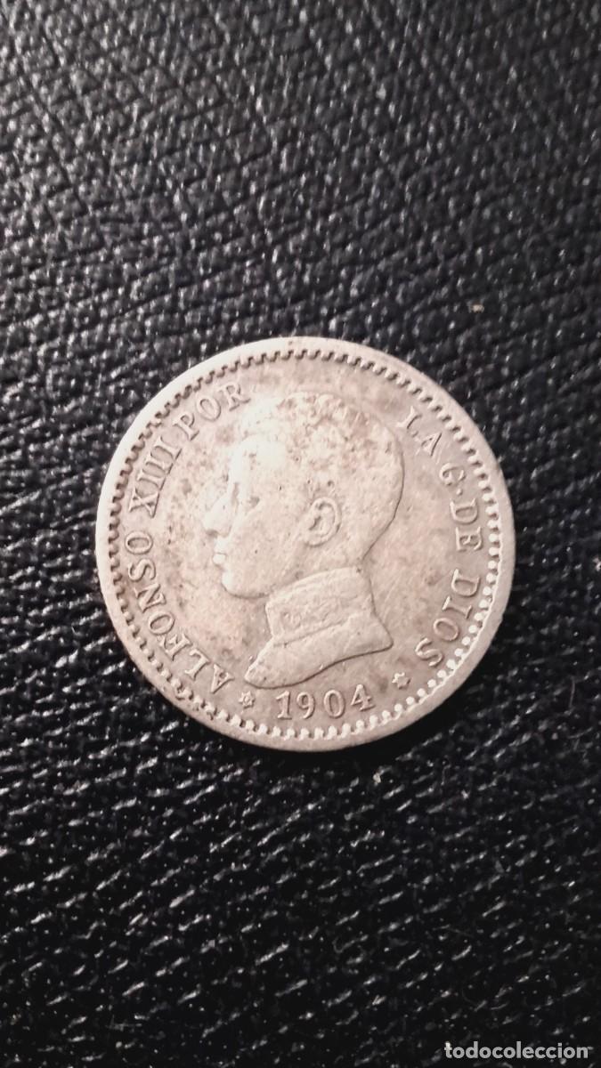Monedas de Espa&ntilde;a: rare pi&egrave;ce de 50 cent Espagne 1904 en argent - Foto 2