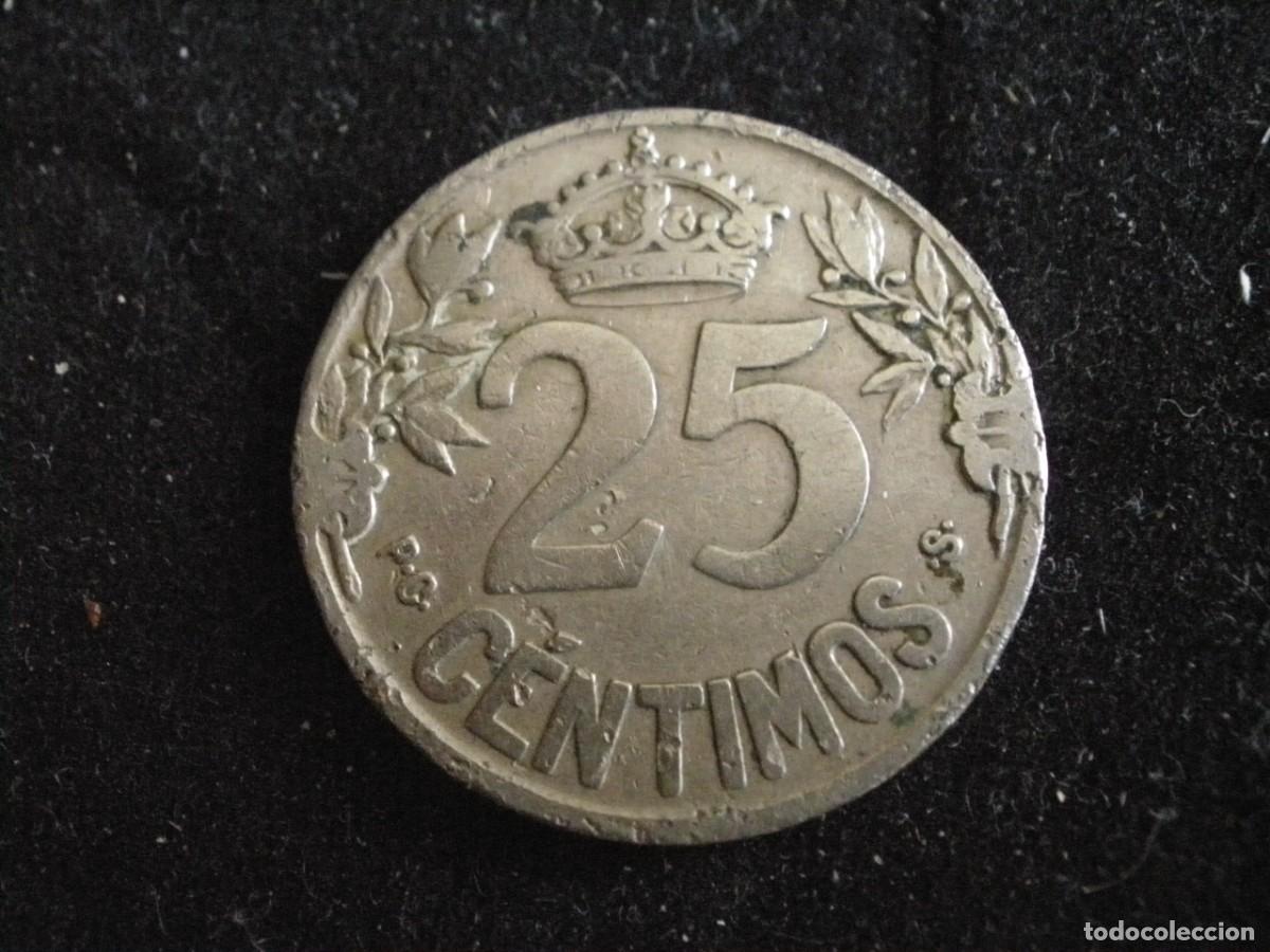 Monedas de Espa&ntilde;a: Moneda de 25 C&eacute;ntimos de 1925 - Espa&ntilde;a, Alfonso XIII - Foto 2