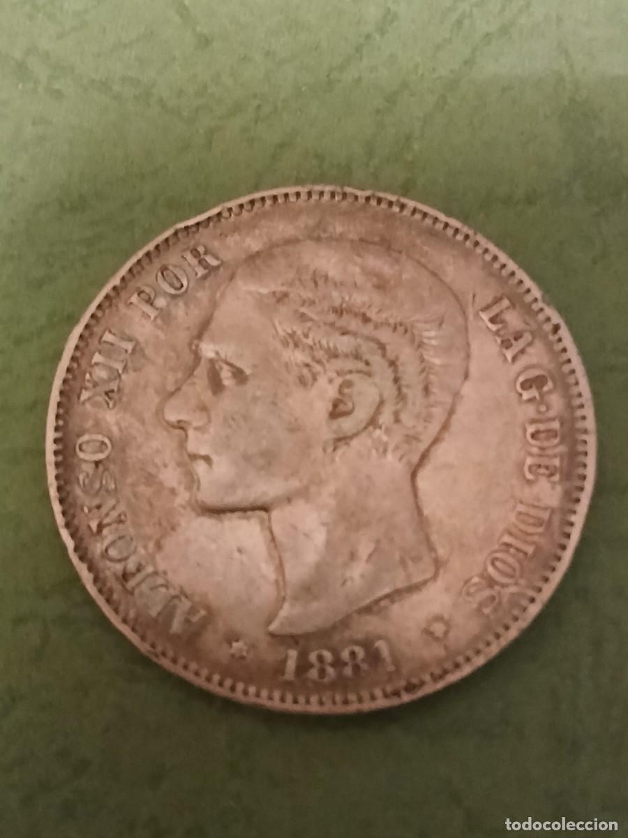Monedas de Espa&ntilde;a: 5 pts Alfonso XII 1881 - Foto 1