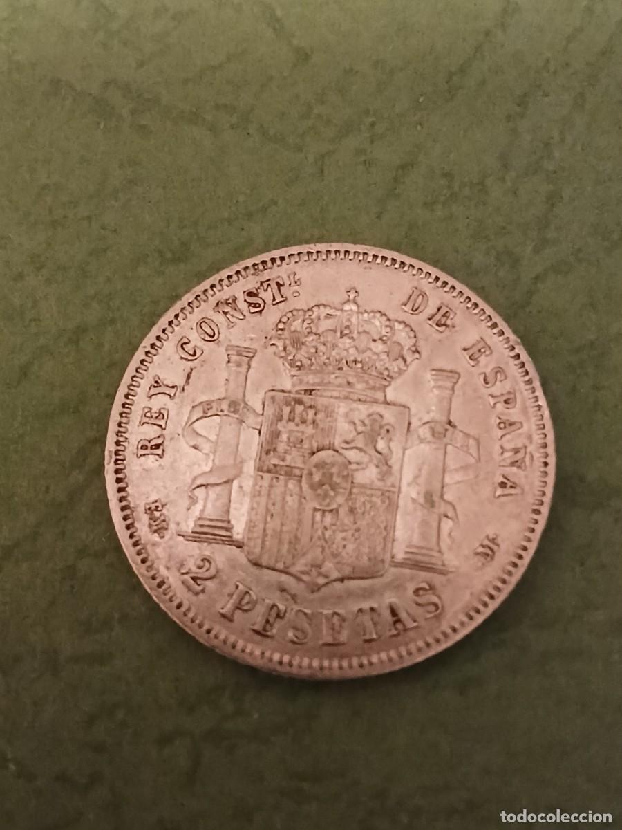 Monedas de Espa&ntilde;a: 2 pts Alfonso XII 1879 - Foto 2