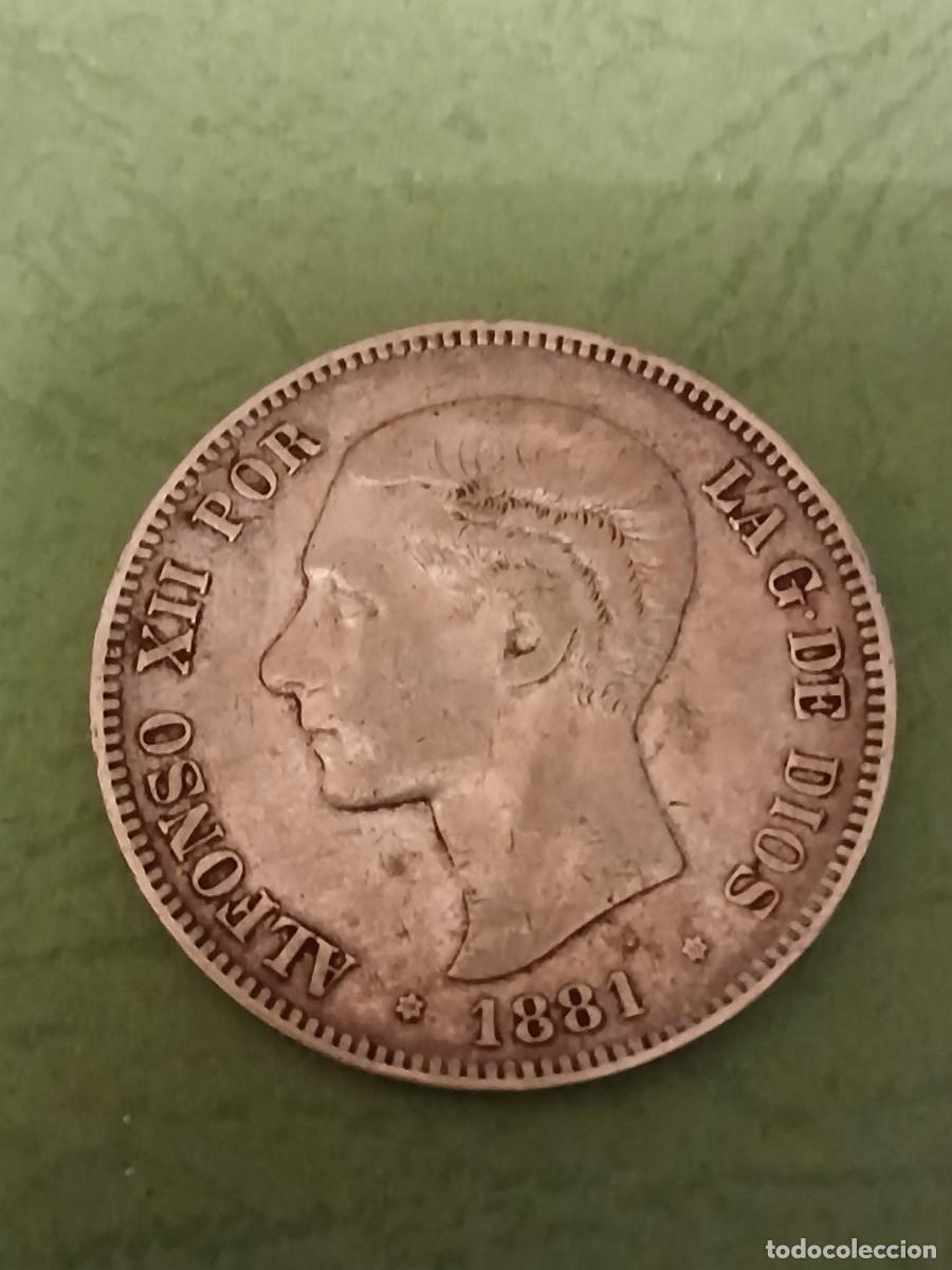 Monedas de Espa&ntilde;a: 5 pts Alfonso XII 1881 - Foto 1