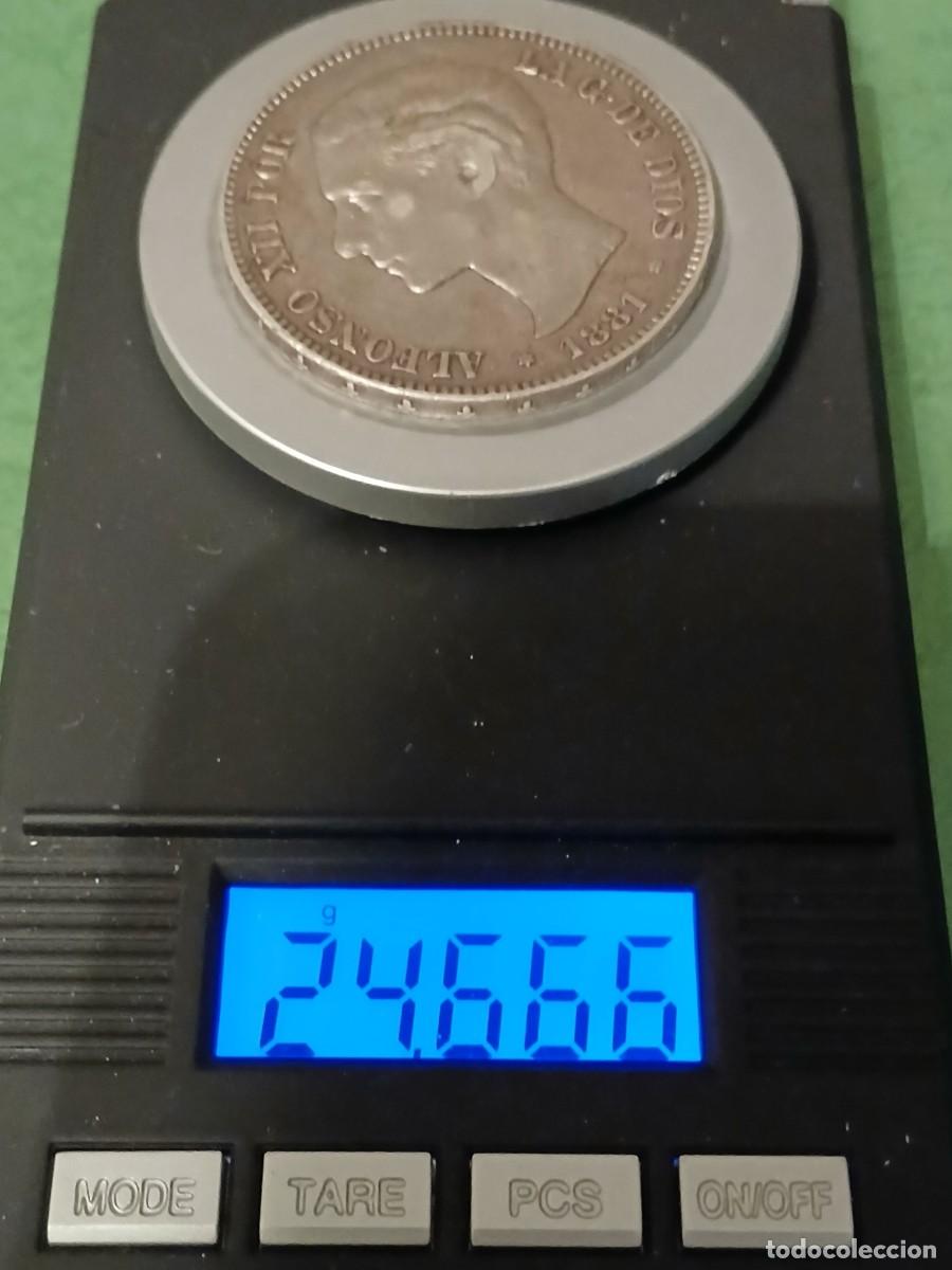 Monedas de Espa&ntilde;a: 5 pts Alfonso XII 1881 - Foto 3