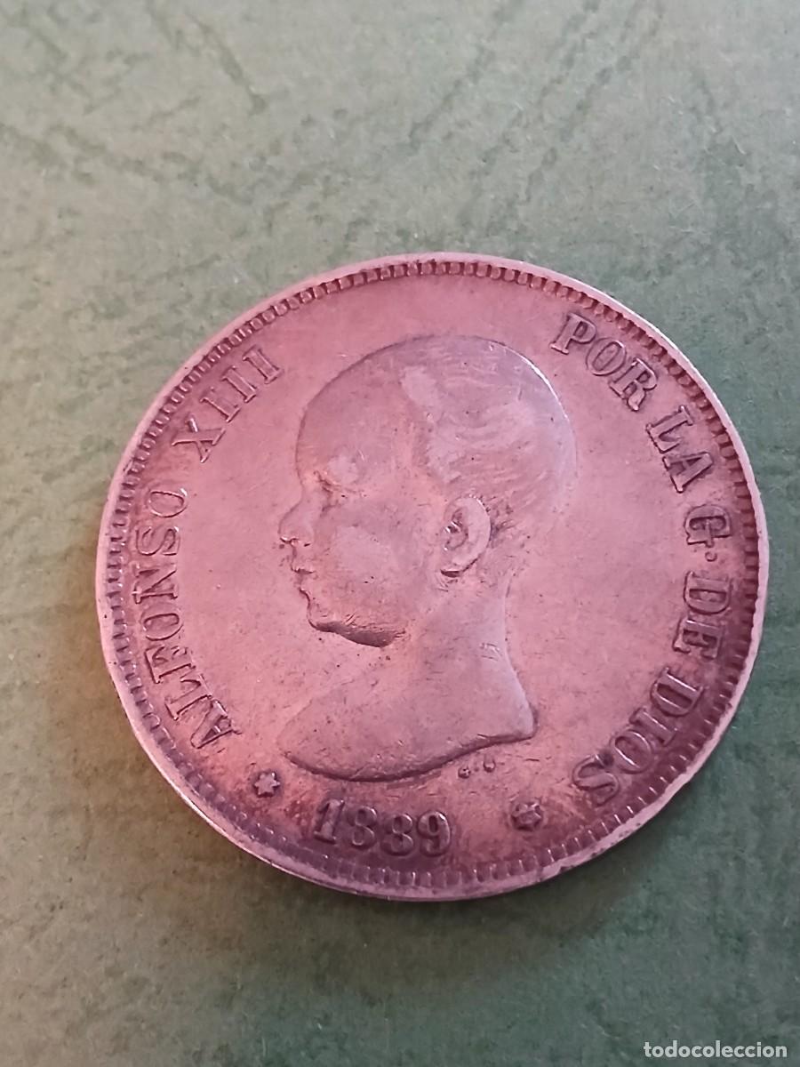Monedas de Espa&ntilde;a: 5 pts Alfonso XIII 1889 - Foto 1